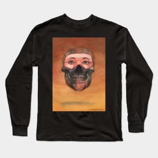 Skull with Mask Long Sleeve T-Shirt